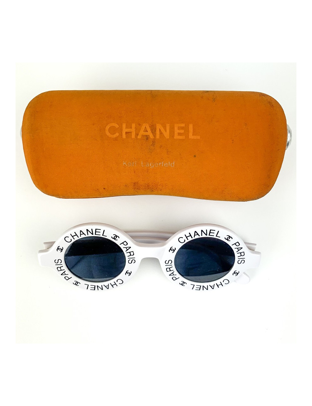 Solaires CHANEL blanches "CHANEL PARIS CC "