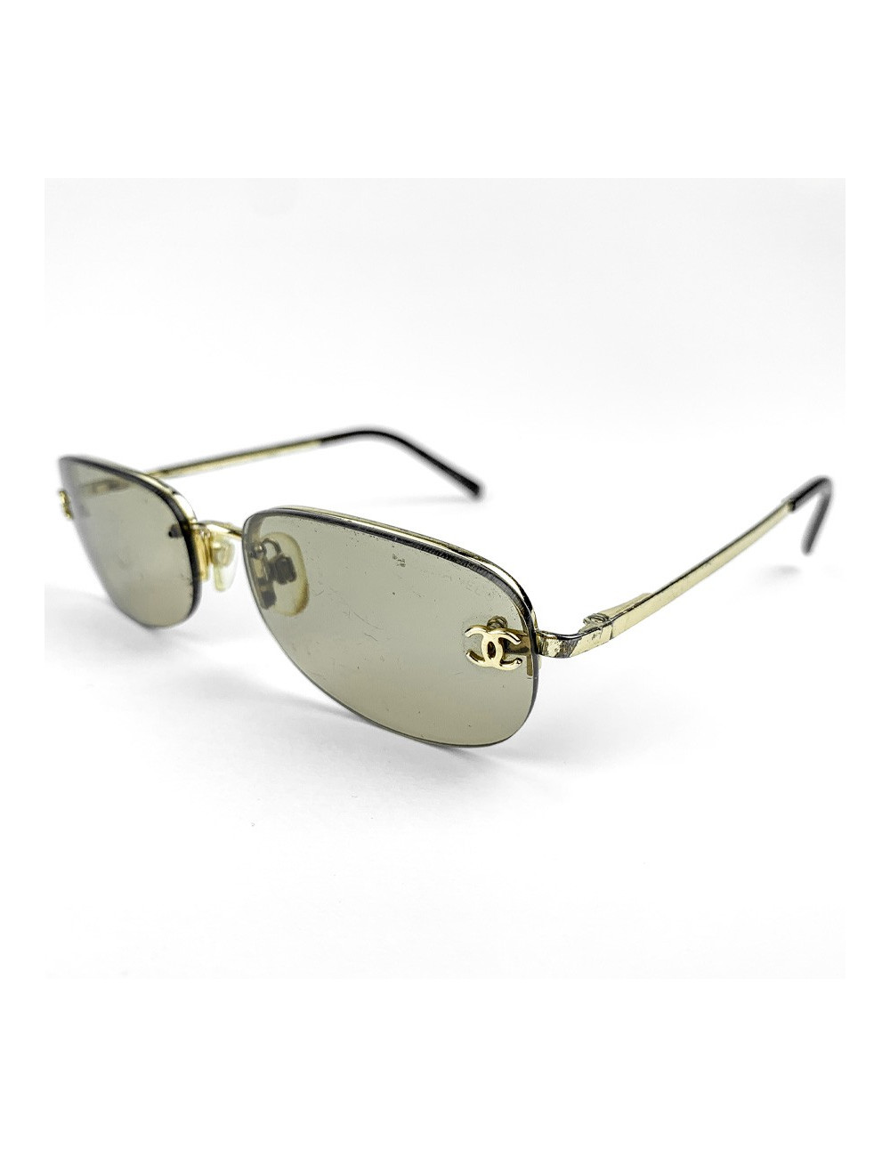 Lunettes de soleil CHANEL ovales verres bruns