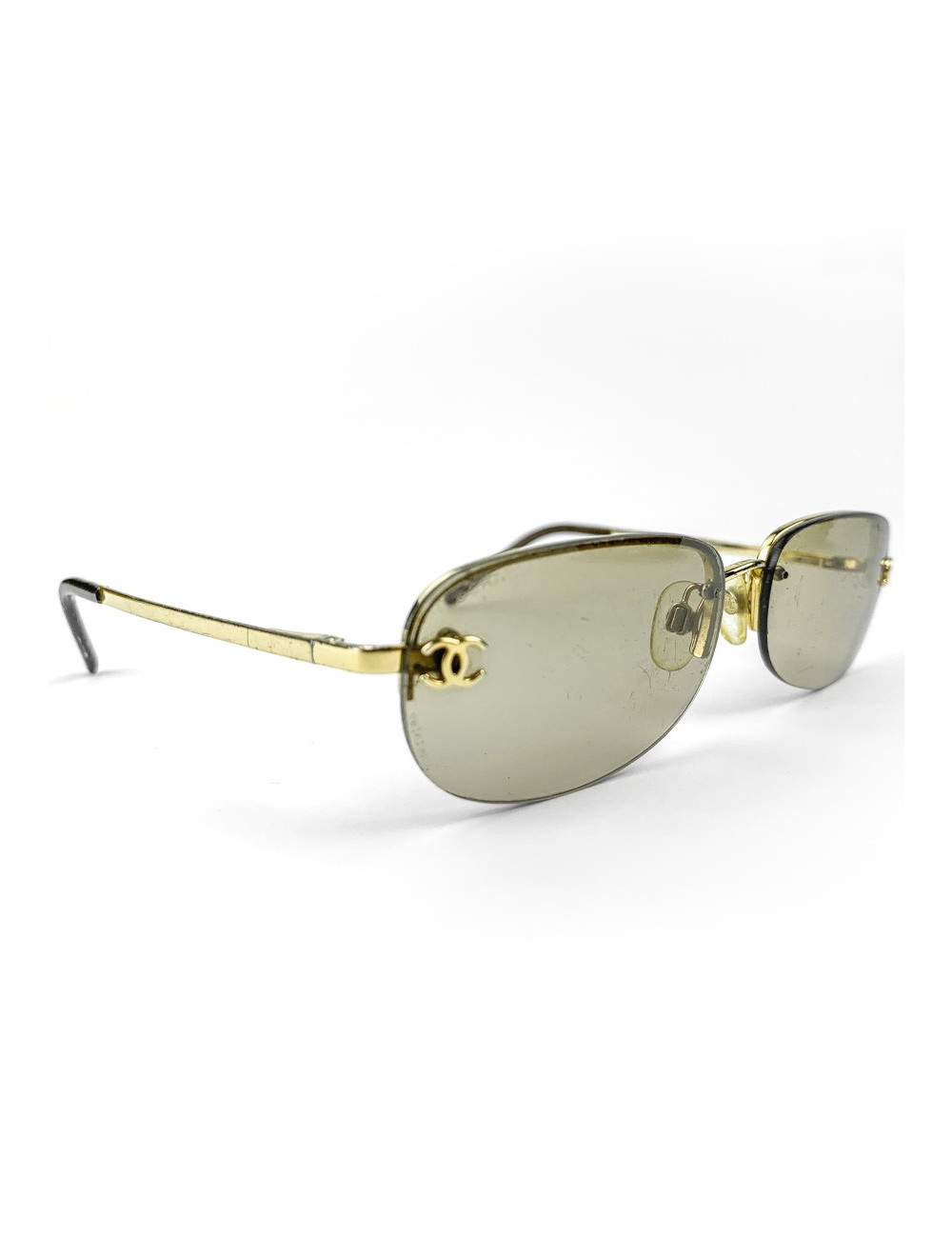 Lunettes de soleil CHANEL ovales verres bruns