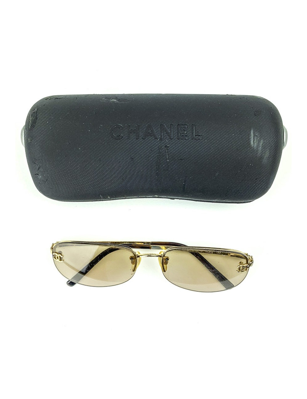 Lunettes de soleil CHANEL ovales verres bruns