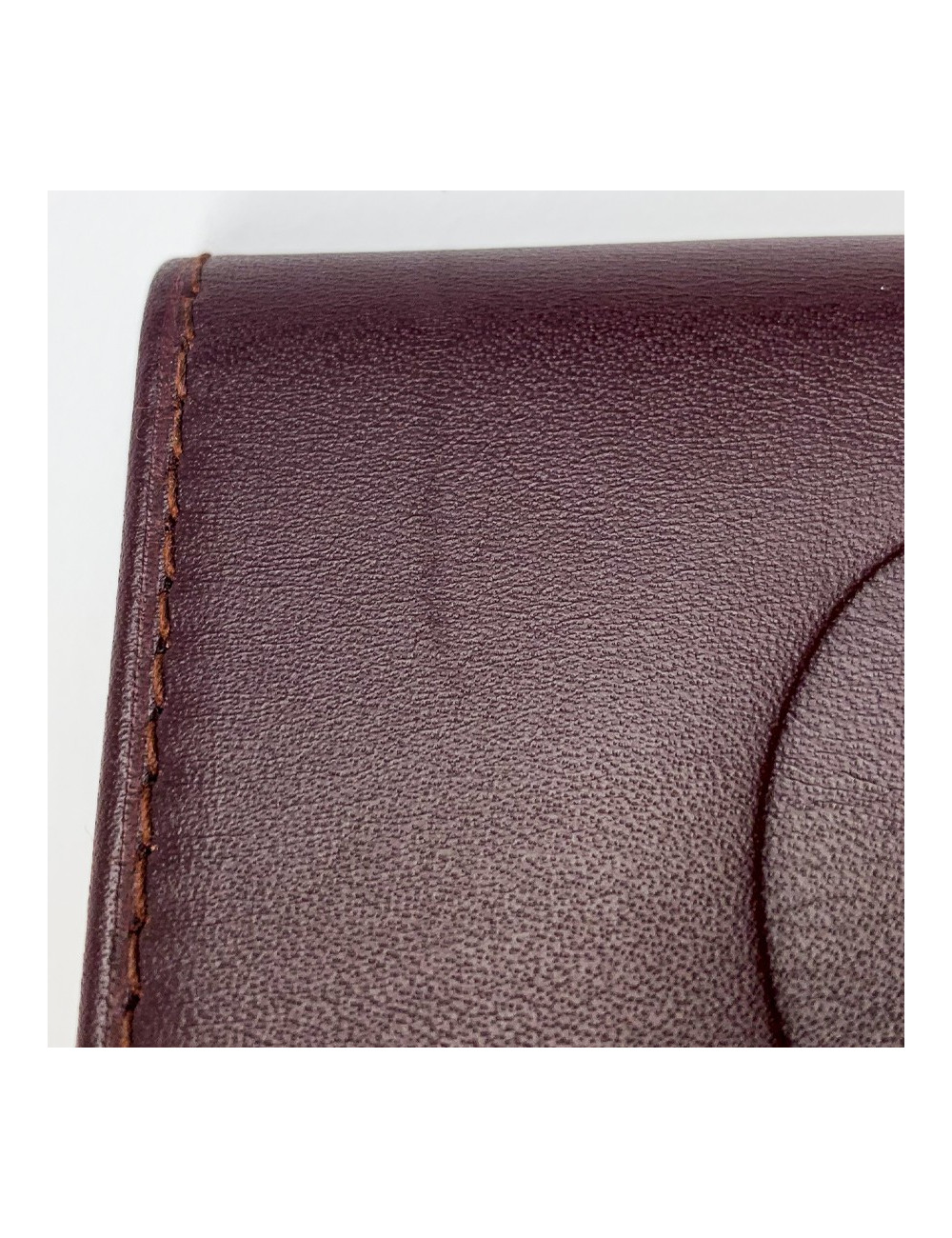 Porte monnaie CARTIER cuir bordeaux