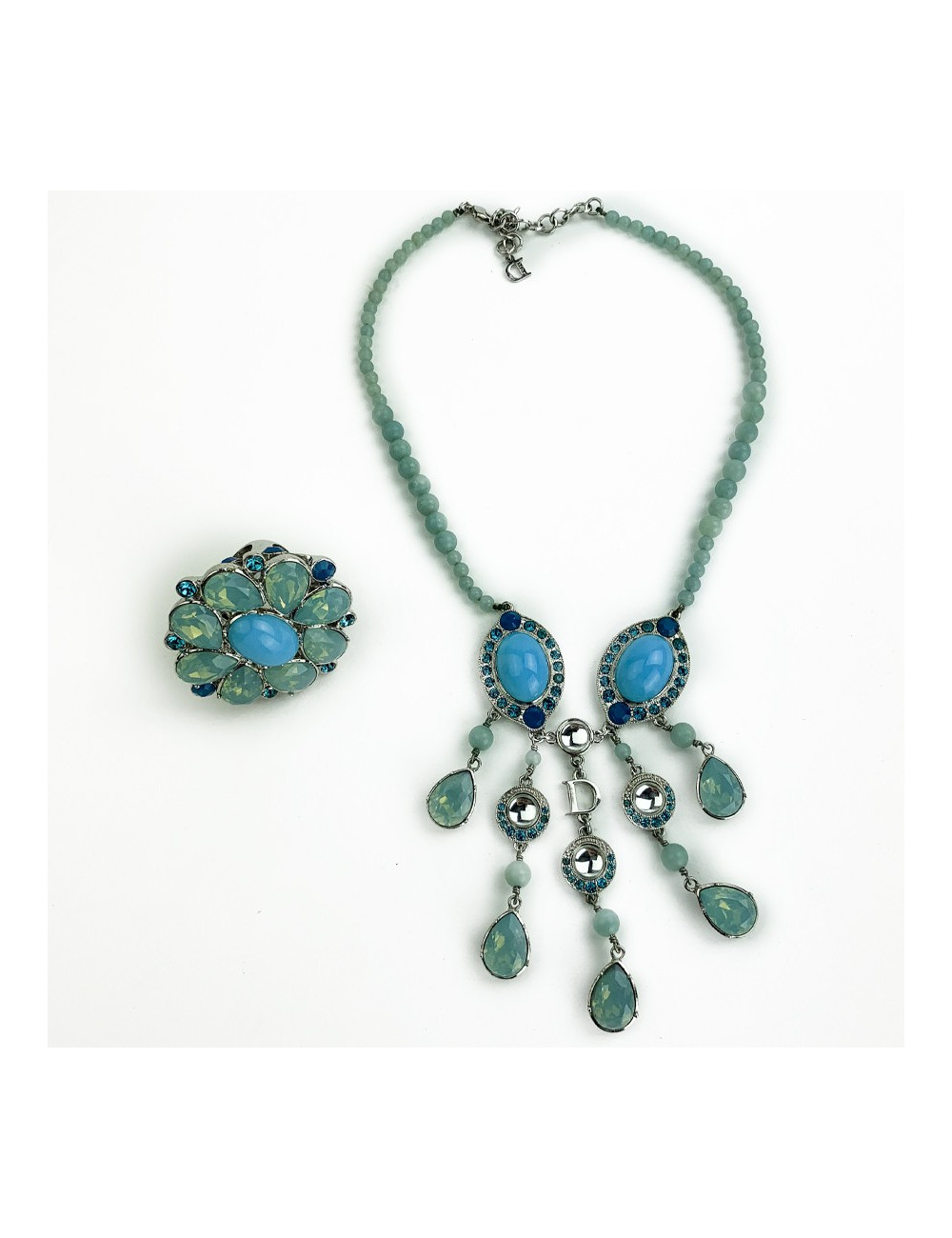 Parure DIOR colier et bague T54
