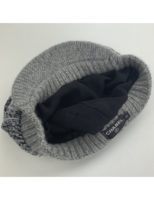 Casquette CHANEL T 57 cachemire,et laine
