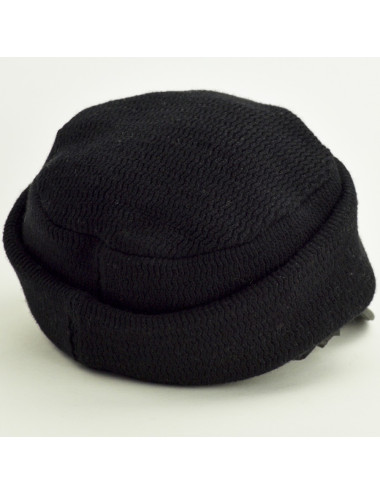 Casquette CHRISTIAN DIOR cachemire et cuir noir 2