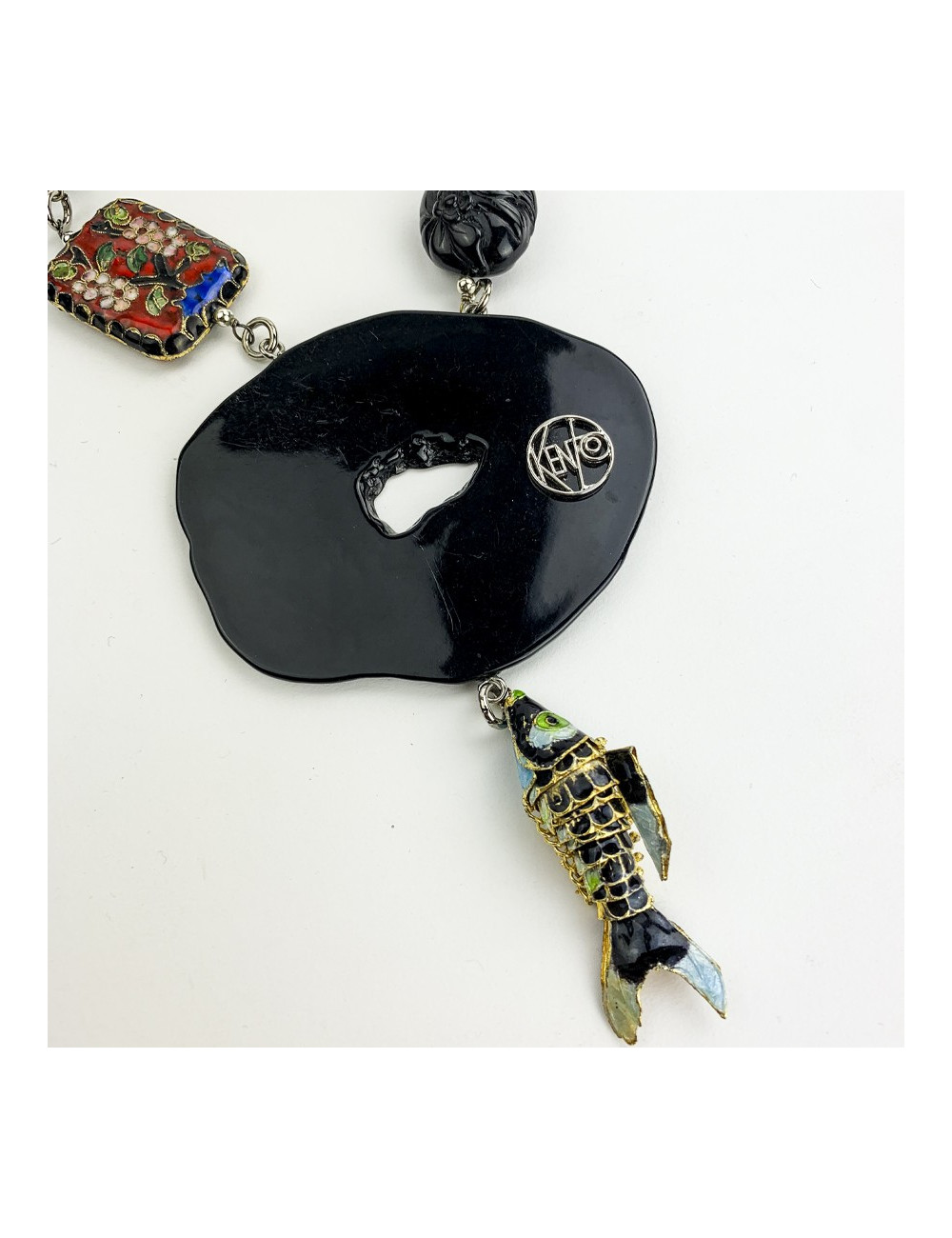 Sautoir KENZO pendentif poisson