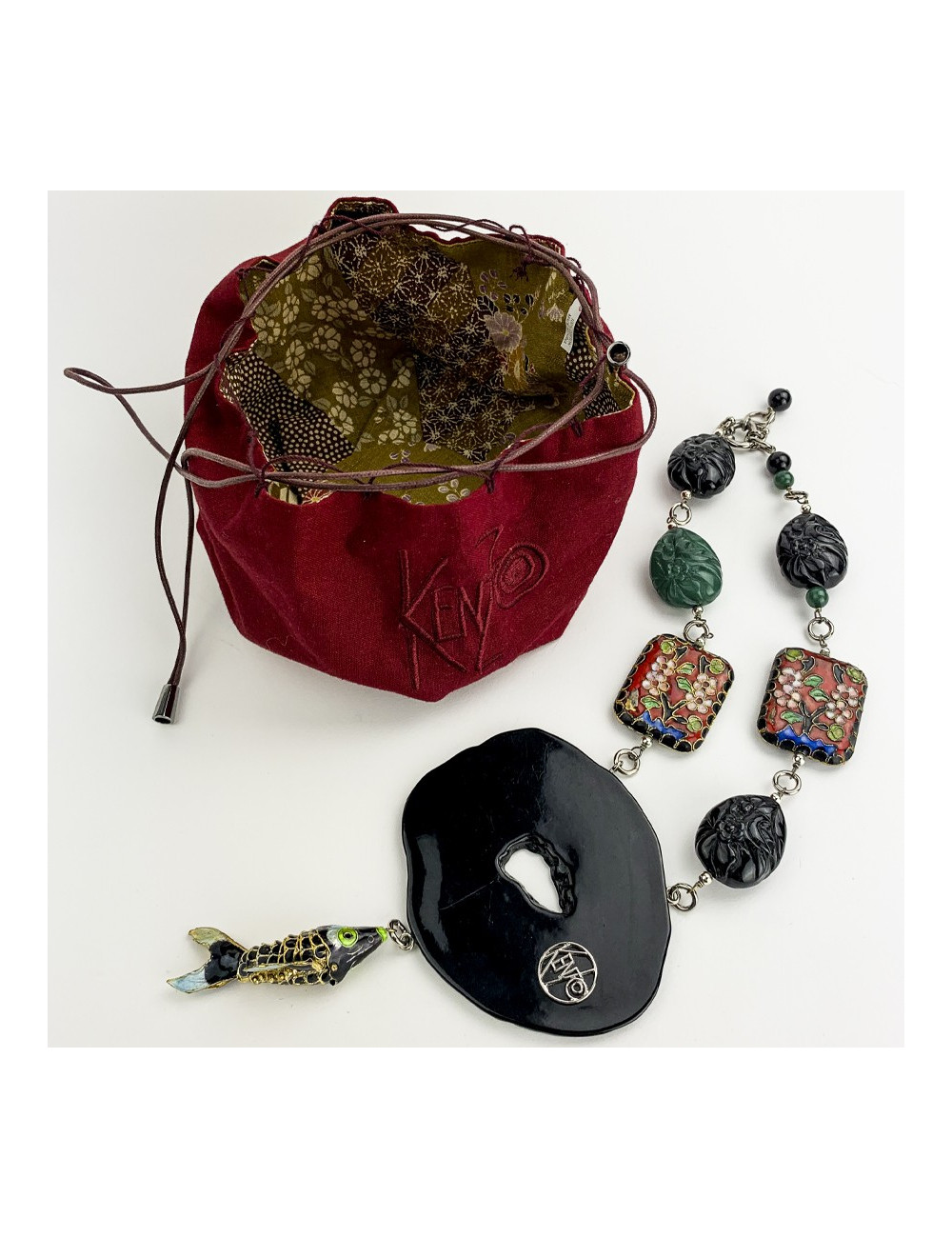 Sautoir KENZO pendentif poisson