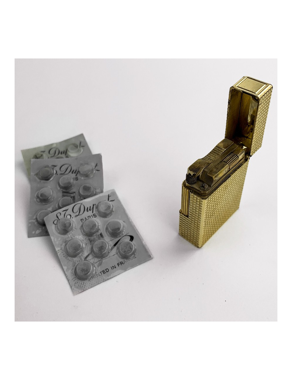 Briquet DUPONT plaqué or