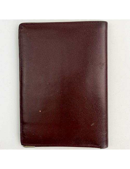 CARTIER Porte cartes cuir bordeaux 