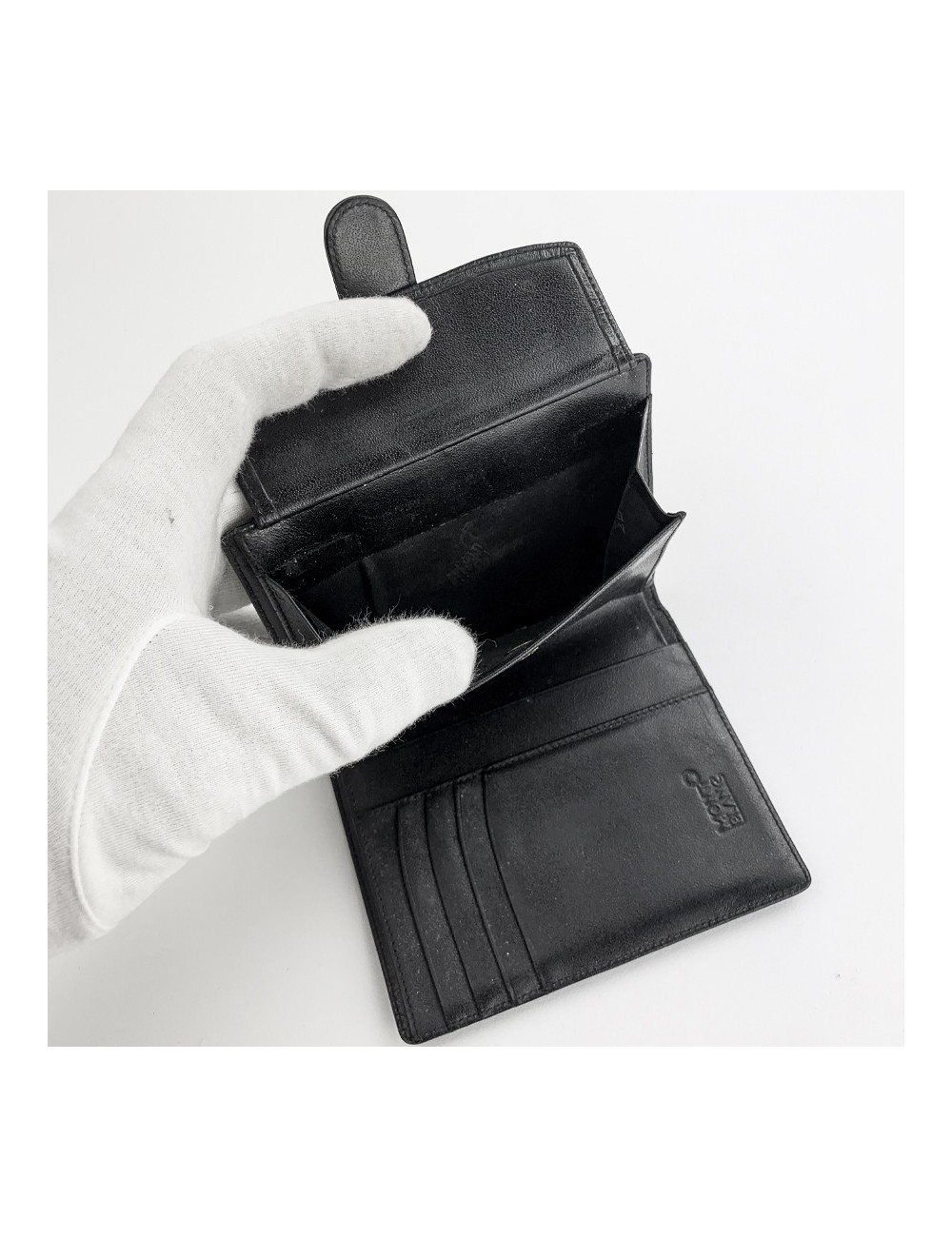 Montblanc black leather wallet
