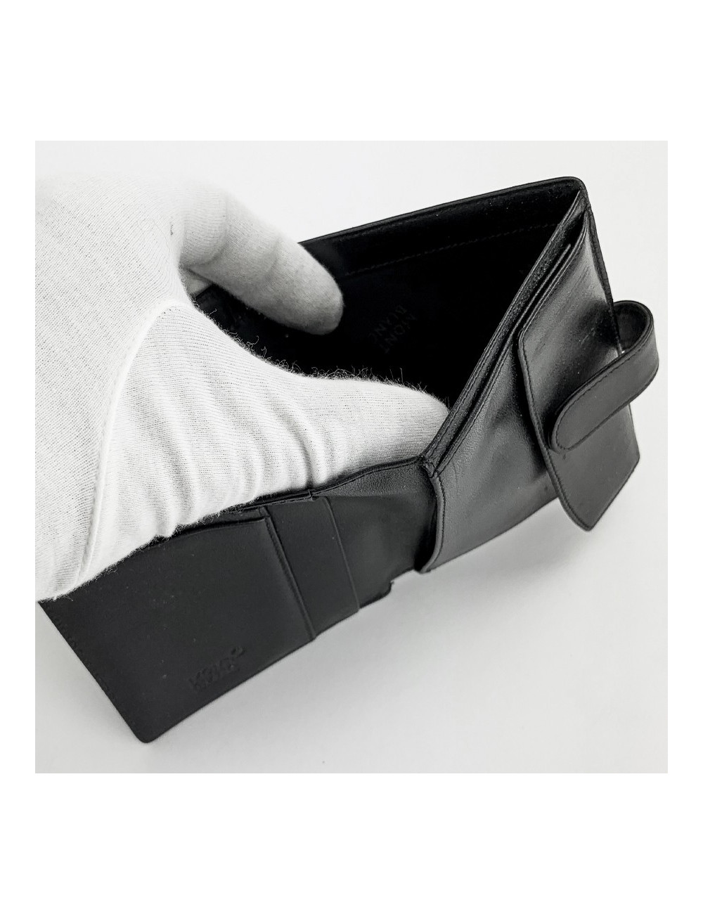 Montblanc black leather wallet
