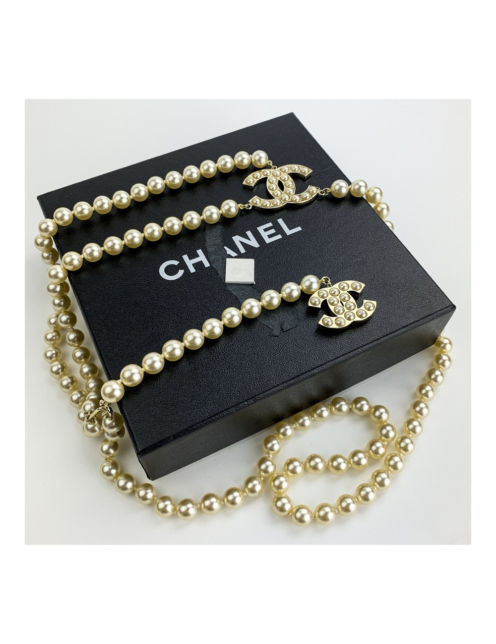 Ceinture sautoir CHANEL perles 