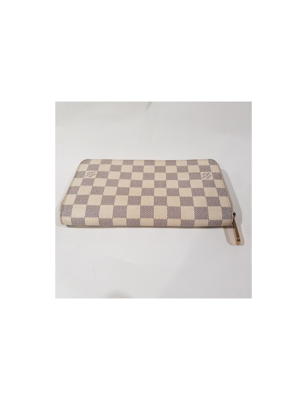 Portefeuille LV toile enduite damier gris GM