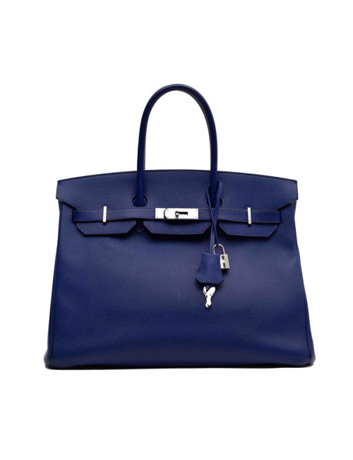 Birkin bleu 35 HERMES epsom bleu éléctrique 