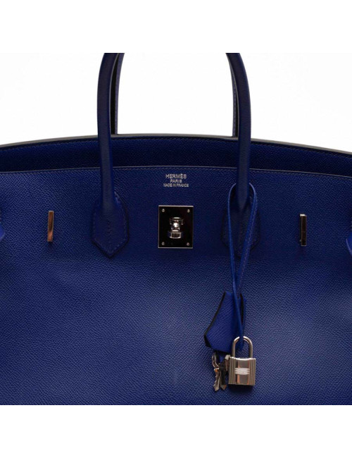 Birkin bleu 35 HERMES epsom bleu éléctrique 
