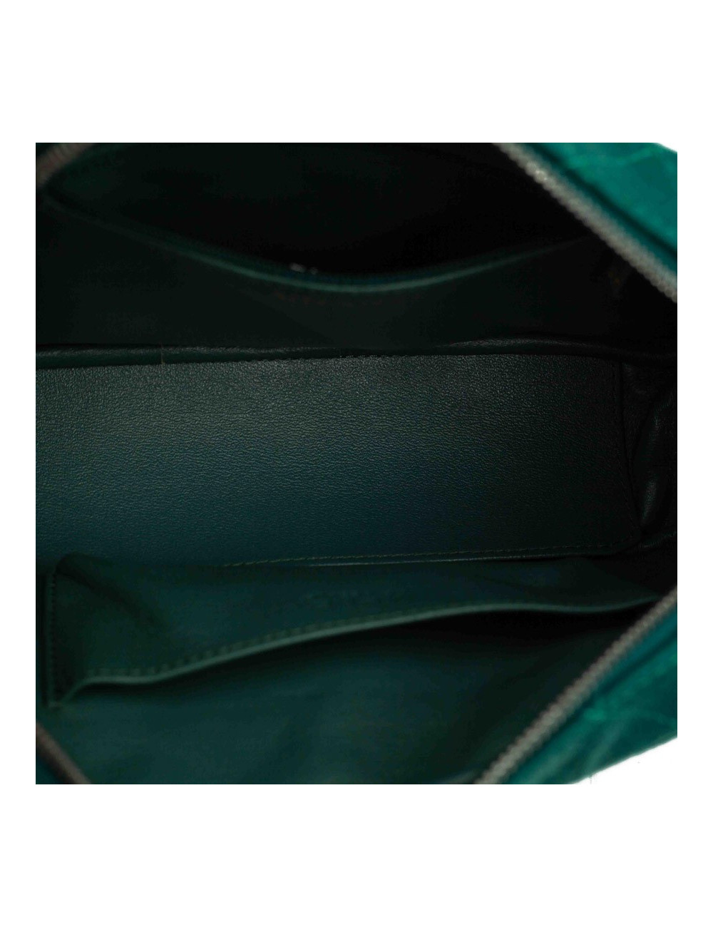 Sac caméra CHANEL jersey vert