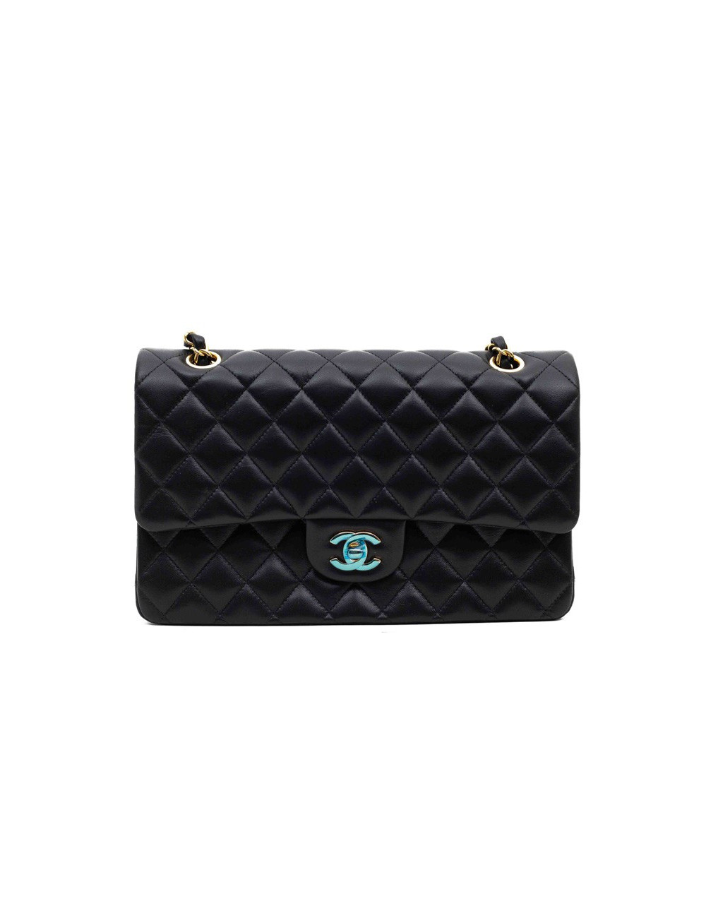 CHANEL sac classique agneau noir
