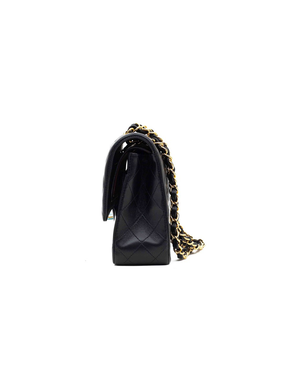 CHANEL sac classique agneau noir