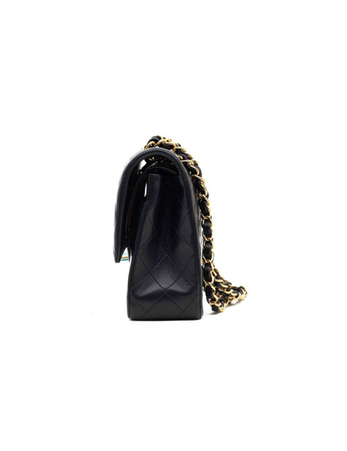 CHANEL sac classique agneau noir