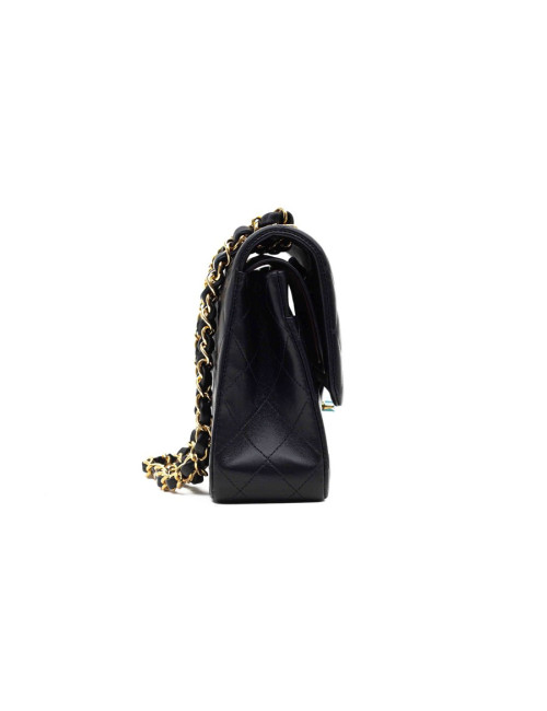 Sac classique CHANEL agneau noir
