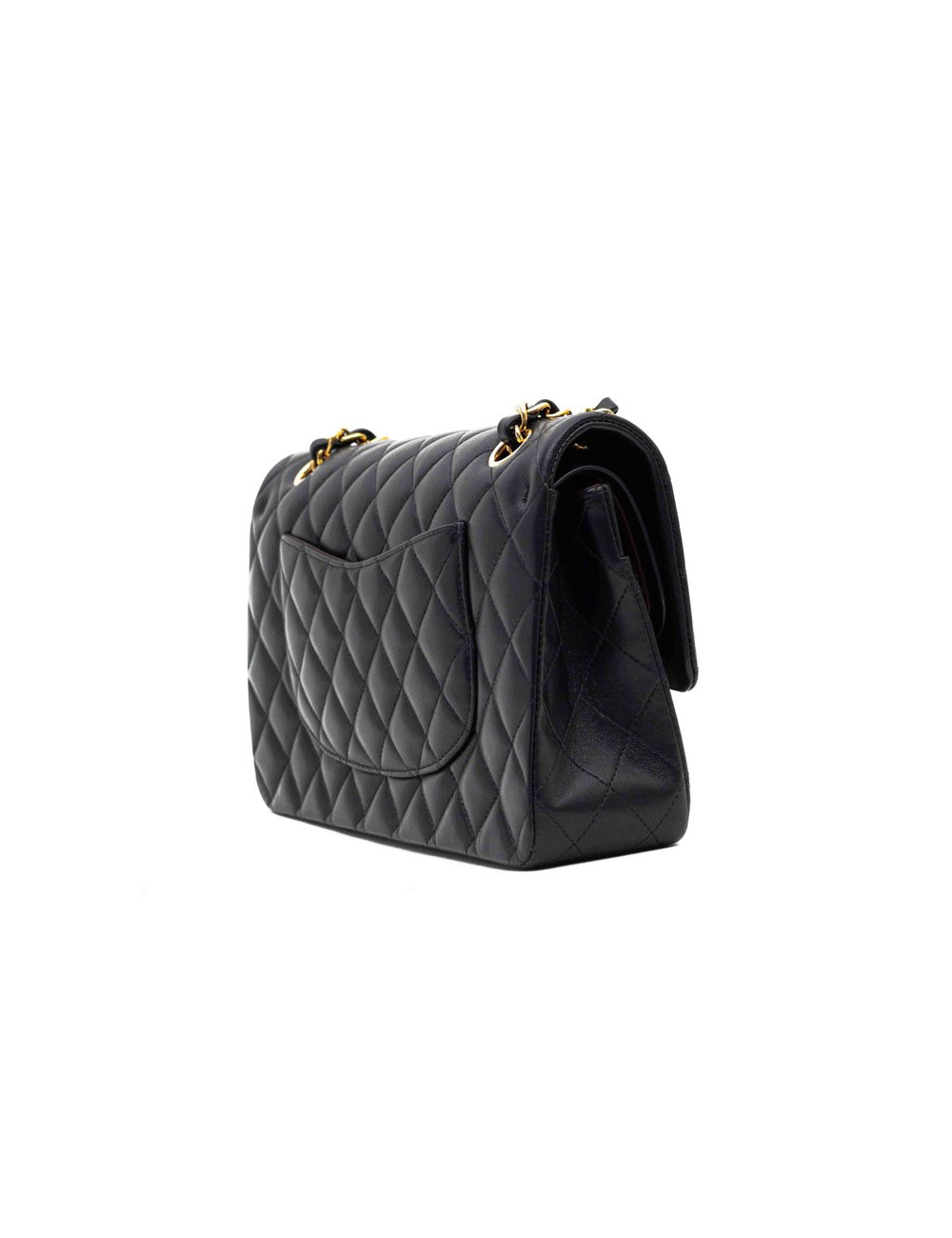 CHANEL sac classique agneau noir