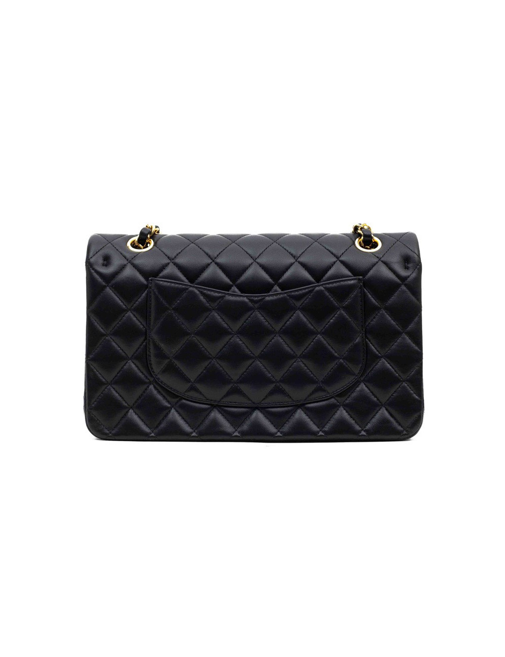 Sac classique CHANEL agneau noir