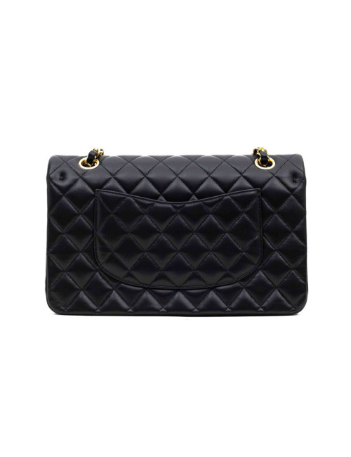 CHANEL sac classique agneau noir
