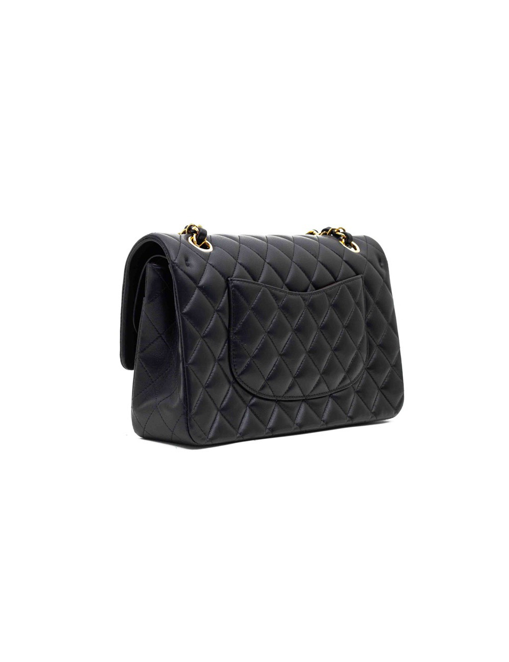CHANEL sac classique agneau noir