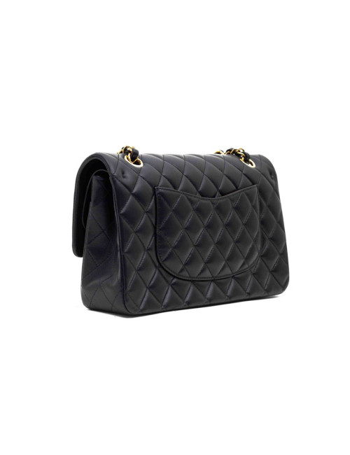 CHANEL sac classique agneau noir