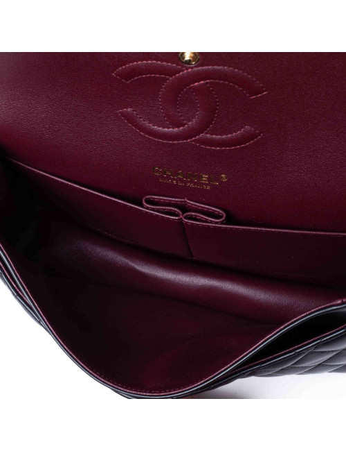 CHANEL sac classique agneau noir