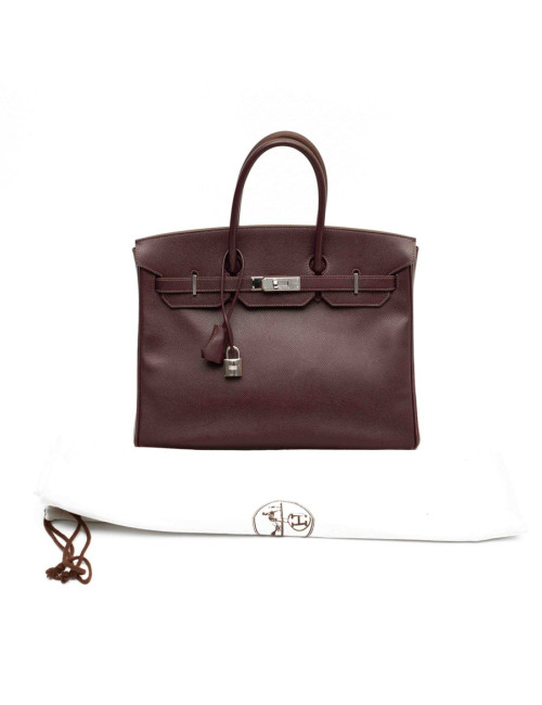 HERMES Birkin 35 Epsom raisin