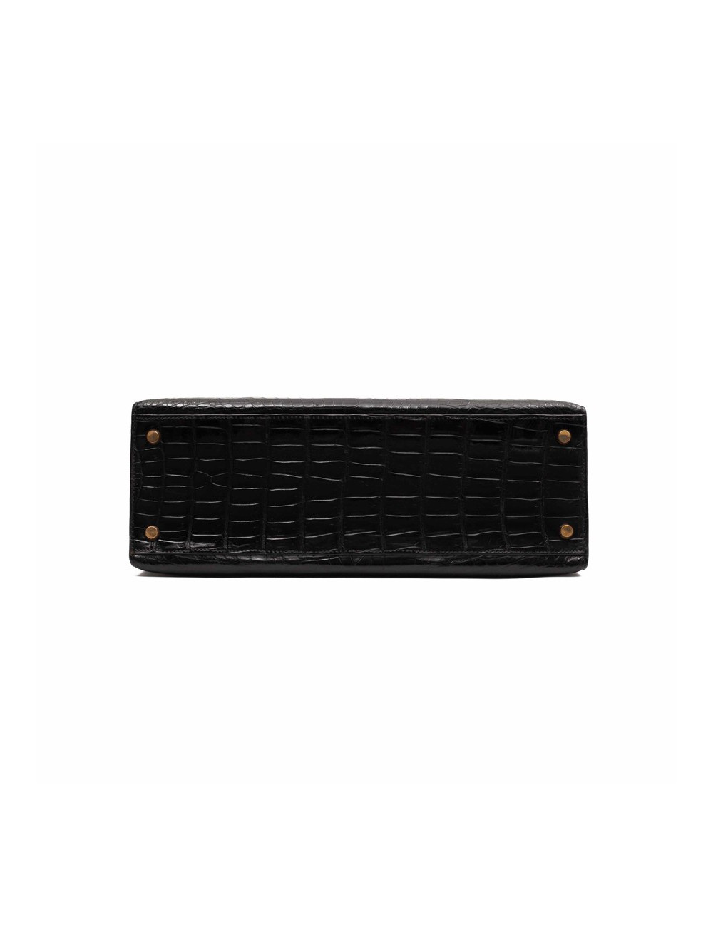 HERMES Kelly crocodile noir