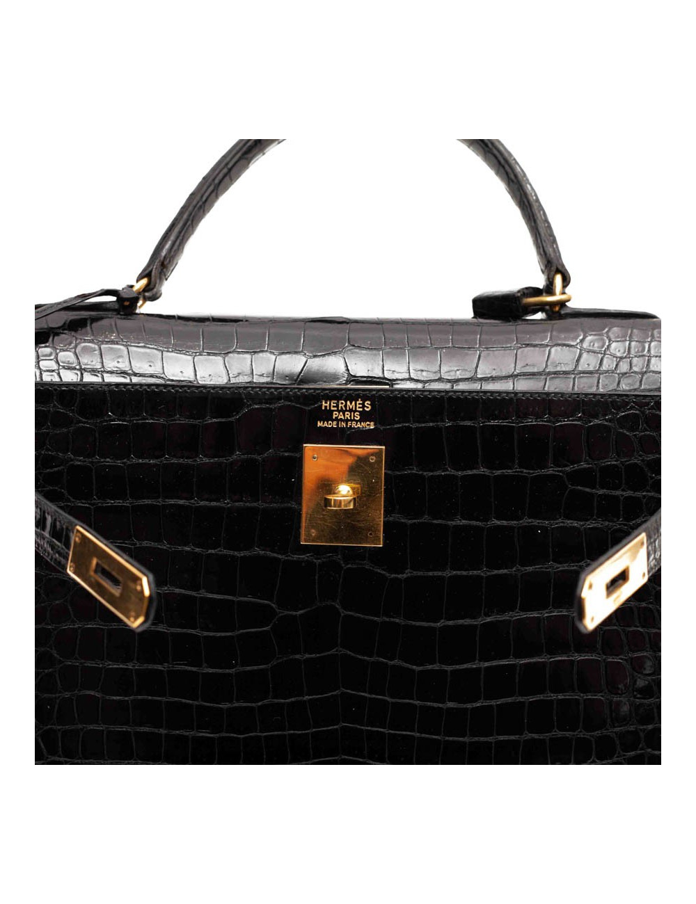 Sac Hermes 32 Croco noir