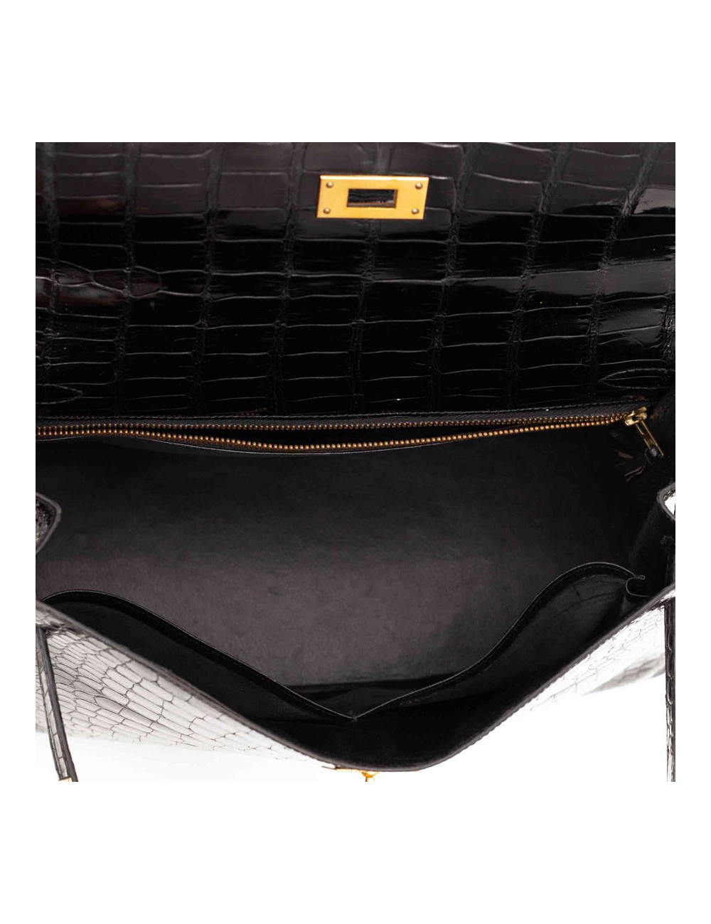 Sac Hermes 32 Croco noir
