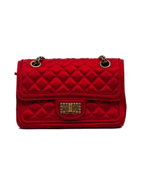 Mini sac Nina Ricci en soie façon croco gris