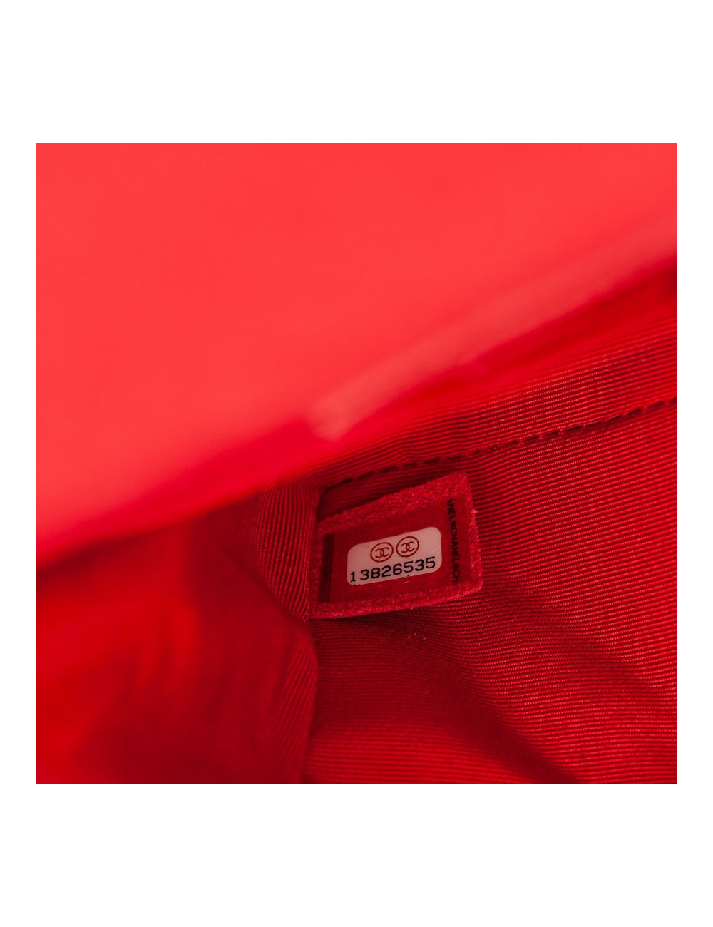 Sac CHANEL "Paris-Shanghai" satin duchesse rouge