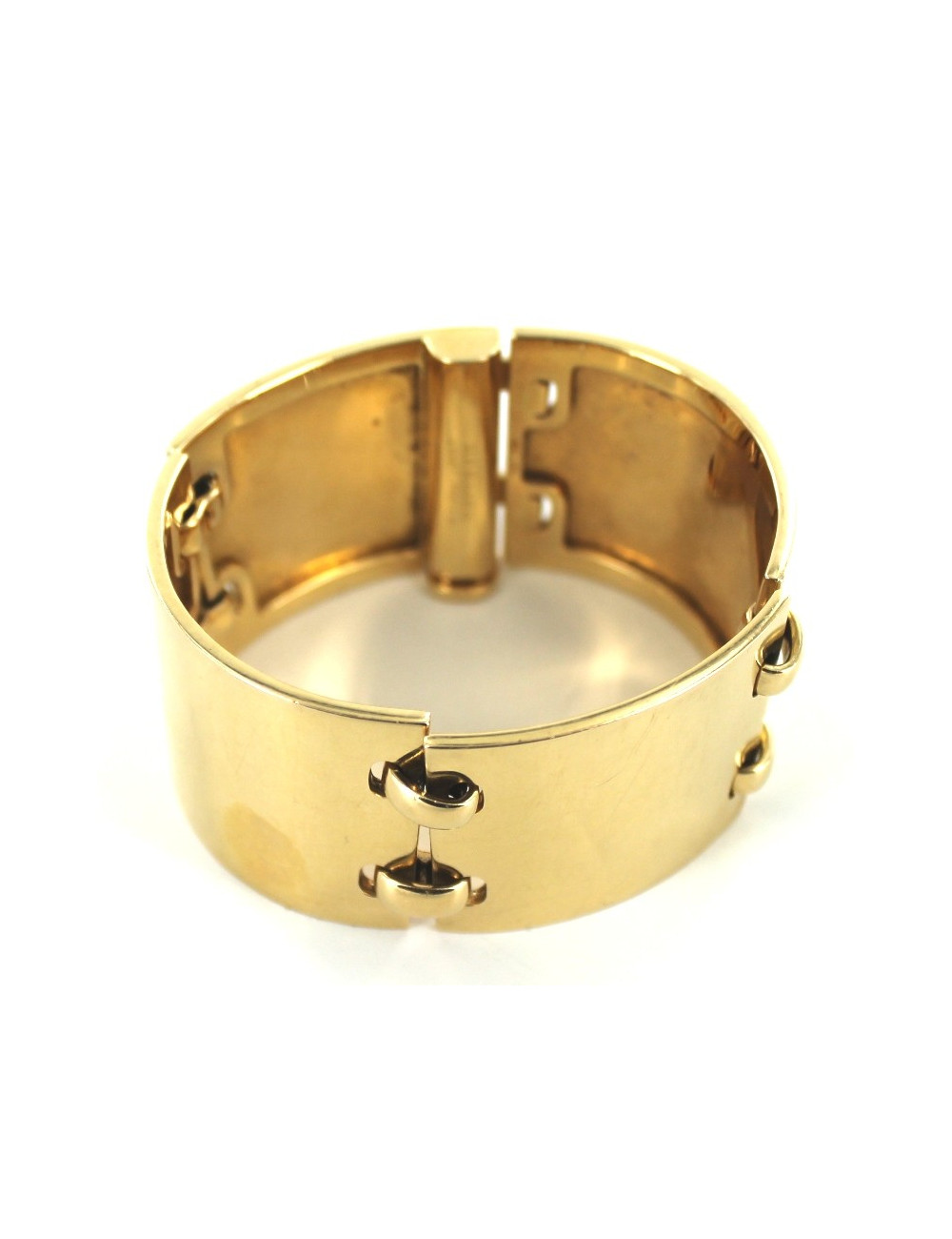 Manchette HERMES articulée en or massif 