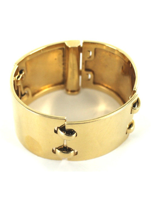 Manchette HERMES articulée en or massif 