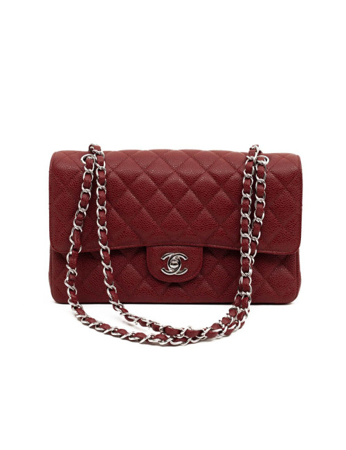 Timeless CHANEL cuir caviar bordeaux