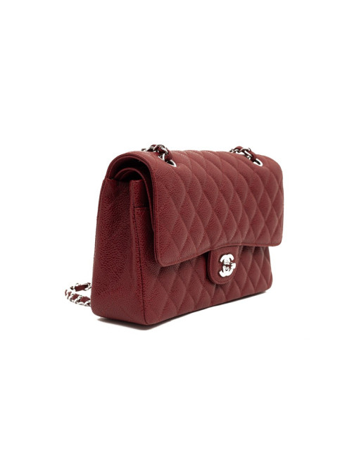 Timeless CHANEL cuir caviar bordeaux