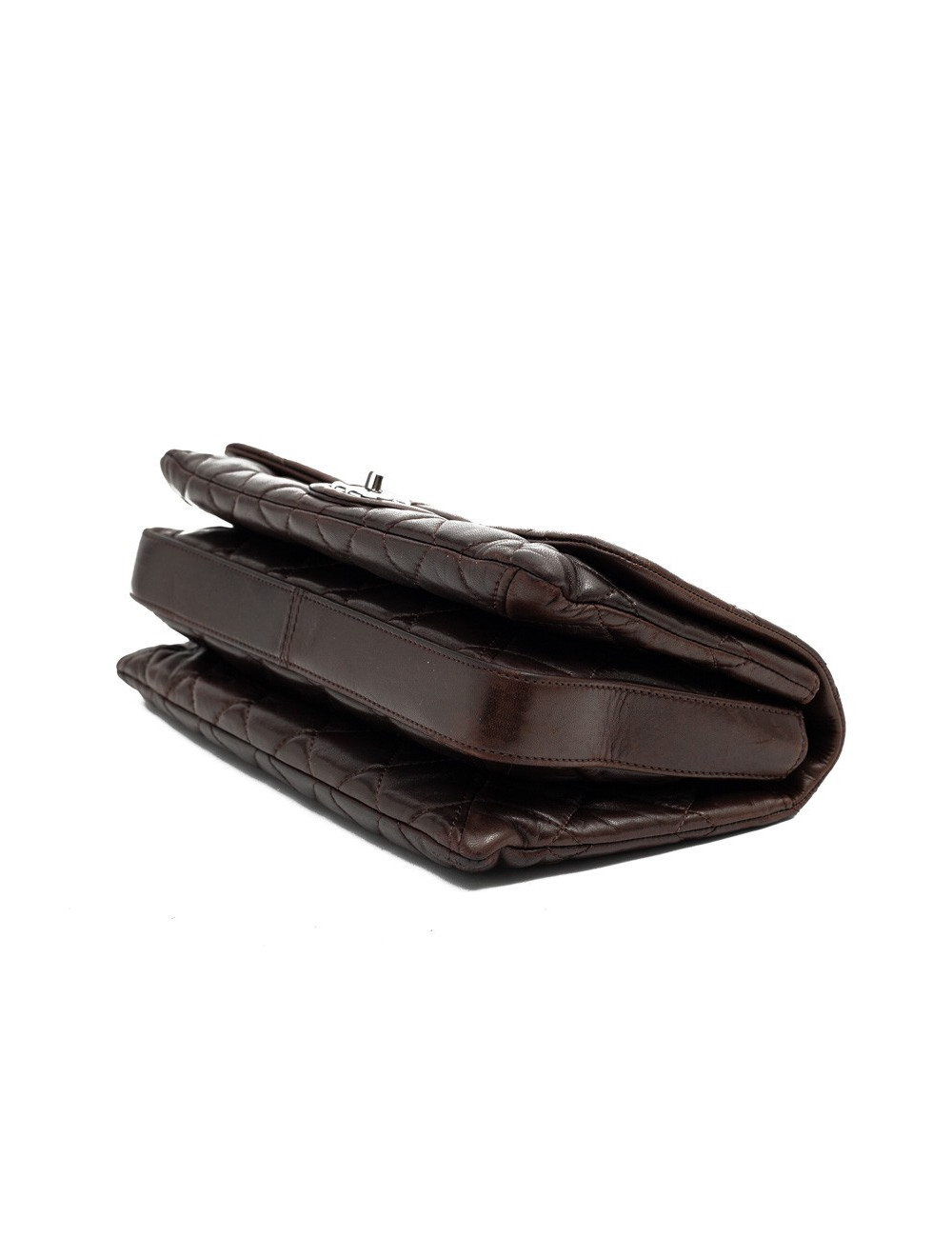 CHANEL sac cuir d'agneaju marron