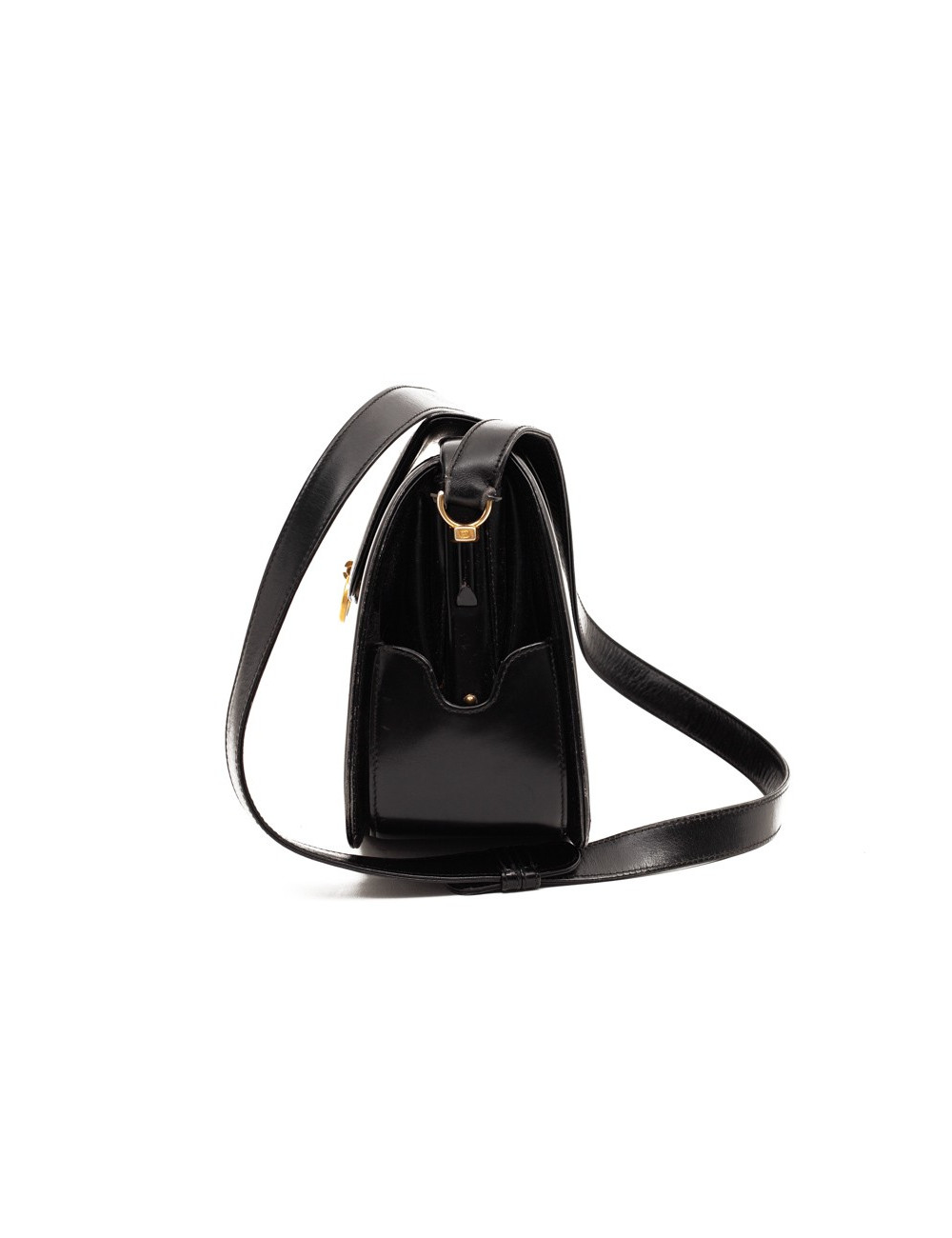 Sac GUCCI cuir noir vintage