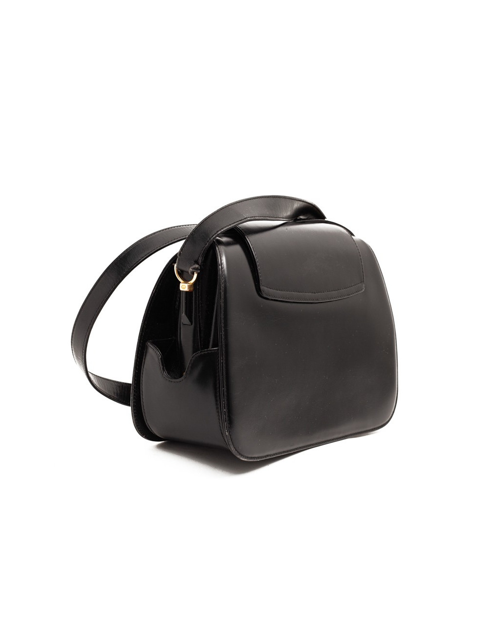 Sac GUCCI cuir noir vintage