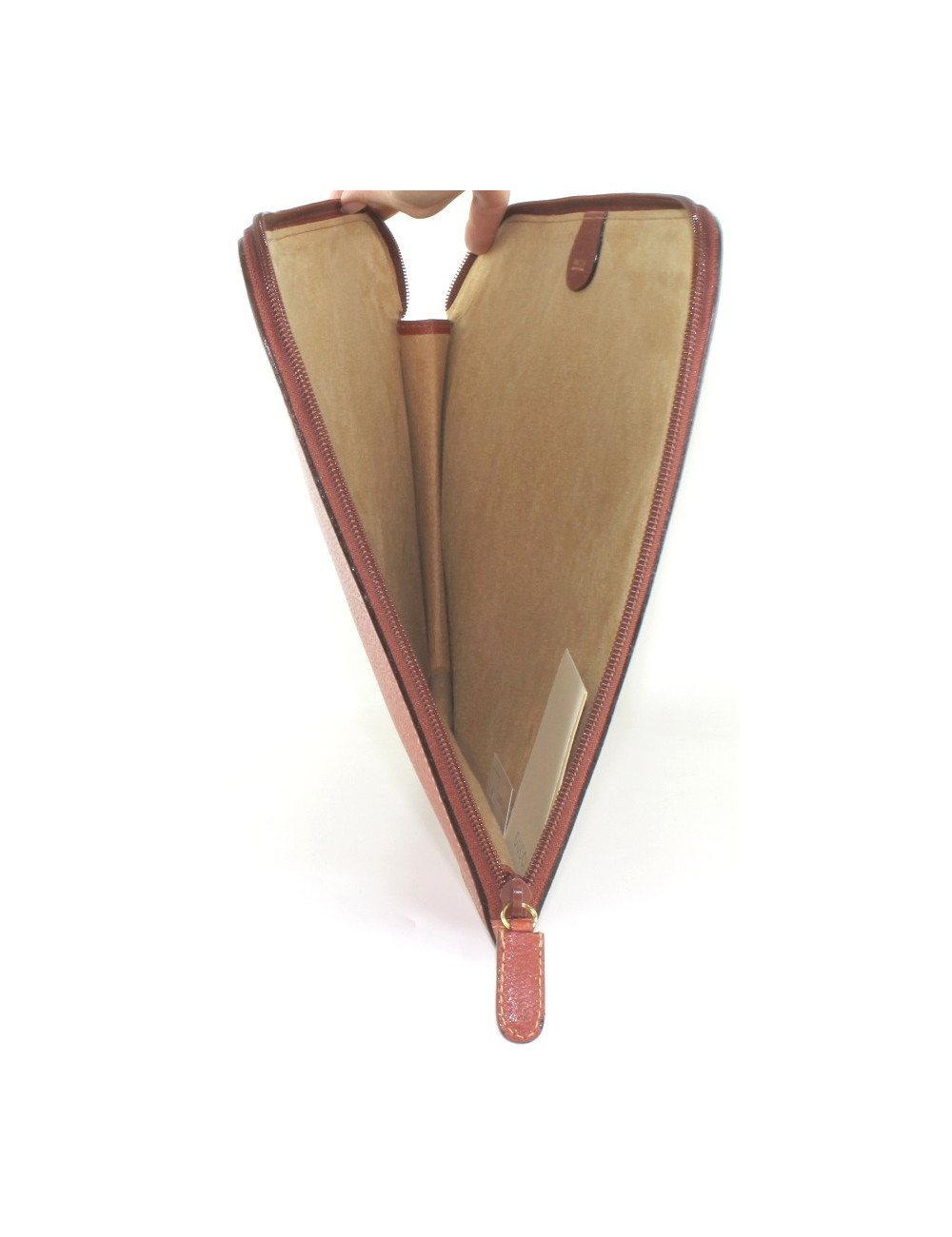 Sacoche GUCCI en cuir grainé marron