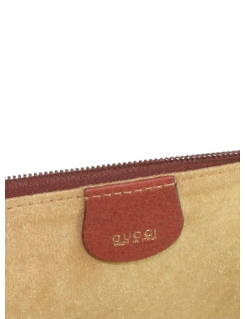 Sacoche GUCCI en cuir grainé marron