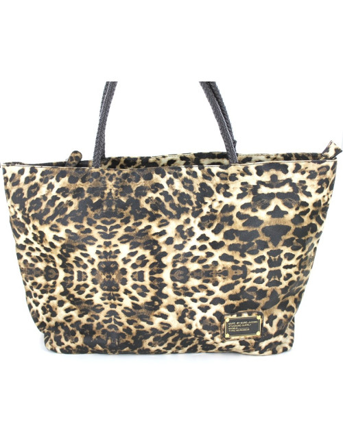 Sac MARC BY MARC JACOBS en toile imprimée léopard