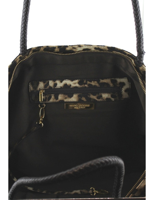 Sac MARC BY MARC JACOBS en toile imprimée léopard