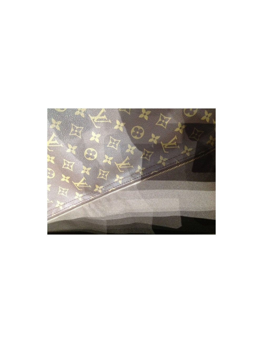 Cover carries LOUIS VUITTON Monogram Canvas clothes