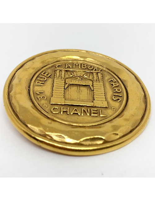 Broche CHANEL Vintage "Rue Cambon Paris"