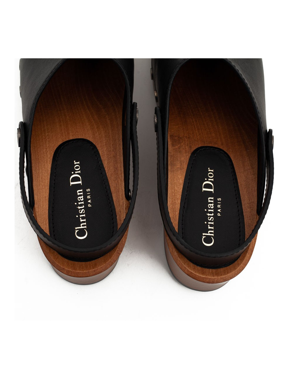 Sabots Diorquake DIOR T41 cuir noir