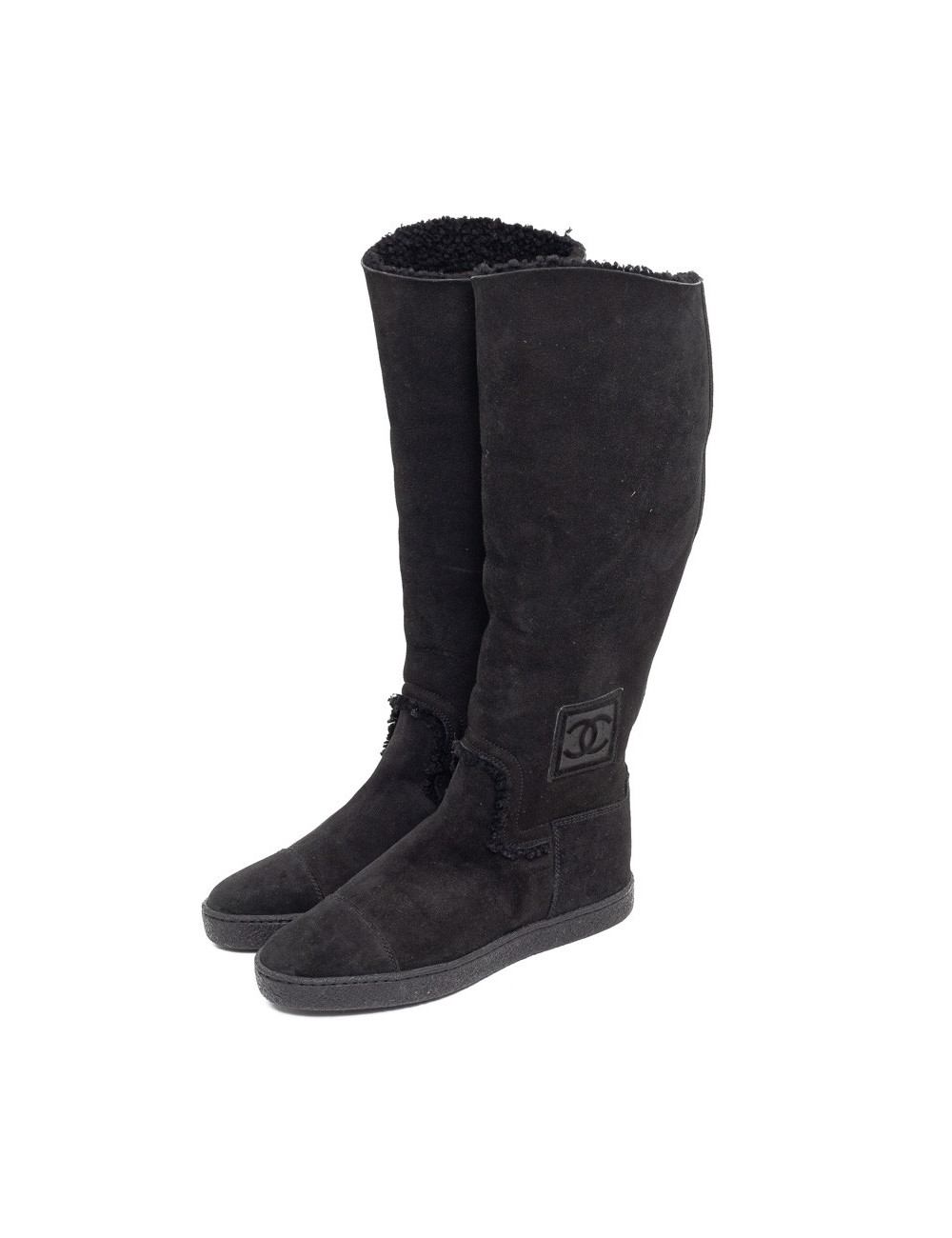 Bottes CHANEL T37.5 noires